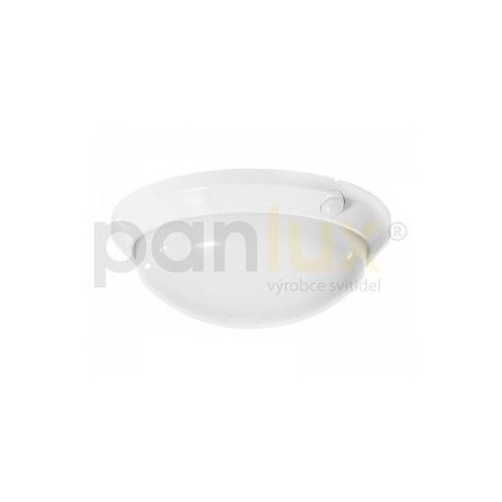 PANLUX OLGA S přisazené stropní a nástěnné kruhové svítidlo se senzorem 60W, bílá (OS-60/B)