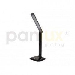 Lampička led PANLUX TESSA designová multifunkční stolní LED lampa s displejem černá