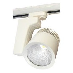 LED reflektor na lištu AURA 40W, bílá,  4100lm, neutrální bílá 4000K (884160)