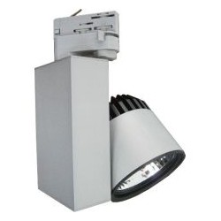 LED reflektor na lištu  38W,  3300 lm, stříbrný, teplá bílá 3000K