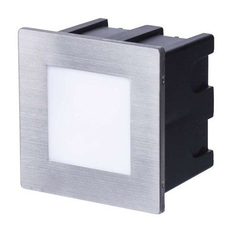 EMOS LED orientační vestavné svítidlo 80×80, 1,5W teplá bílá IP65 ZC0109