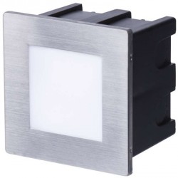 EMOS LED orientační vestavné svítidlo 80×80 1,5W neutr. bílá IP65
