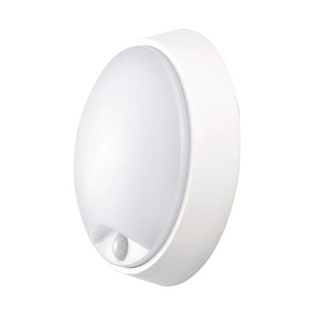 EMOS LED přisazené svítidlo s PIR, kruh černá/bílá 14W teplá bílá ZM3131