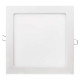 EMOS LED panel 220×220, čtvercový vestavný bílý, 18W teplá bílá