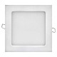 EMOS LED panel 170×170, čtvercový vestavný stříbrný, 12W neut. bílá