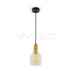 Glass Pendant Light Amber 2200K Ø135, VT-7130