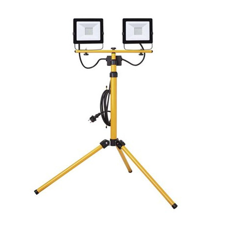 EMOS LED reflektor HOBBY SLIM, 2× 30W + trojnožka