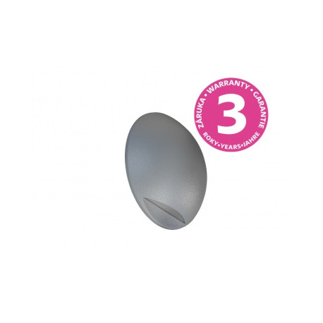 Panlux LEON CIRCLE nástěnné zahradní LED svítidlo 2W stříbrná