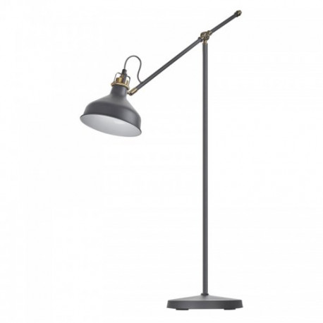 EMOS Stojací lampa ARTHUR na žárovku E27, 150cm, tmavě šedá, Z7610 Z7610