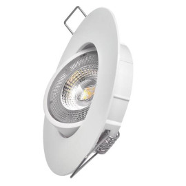 EMOS LED bodové svítidlo SIMMI bílé, kruh 5W teplá bílá