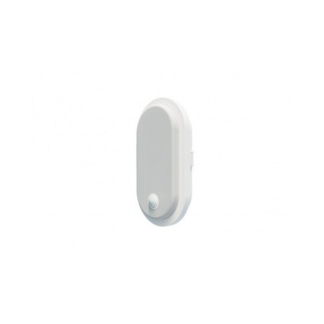PANLUX LED svítidlo s PIR senzorem OVAL LED S 10W bílá
